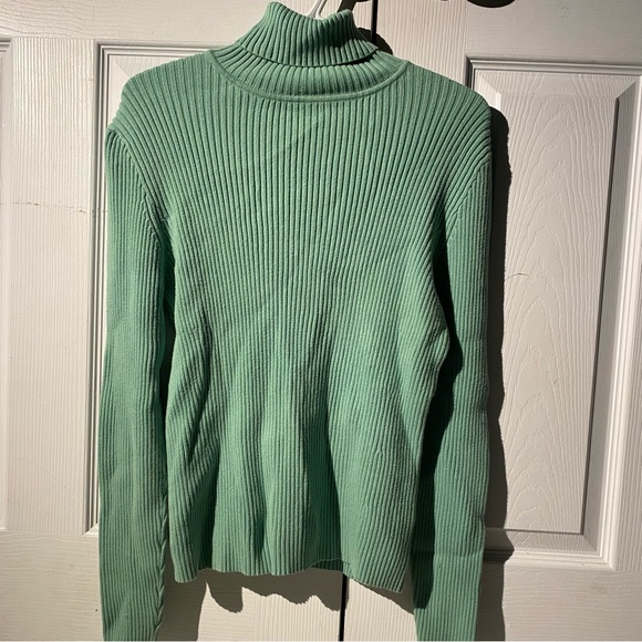 Gap teal turtle neck sweater - Picture 2 of 2